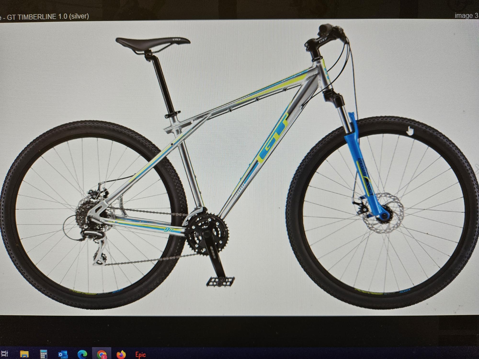 GT Bicycles Timberline Silver, gray or bare metal
