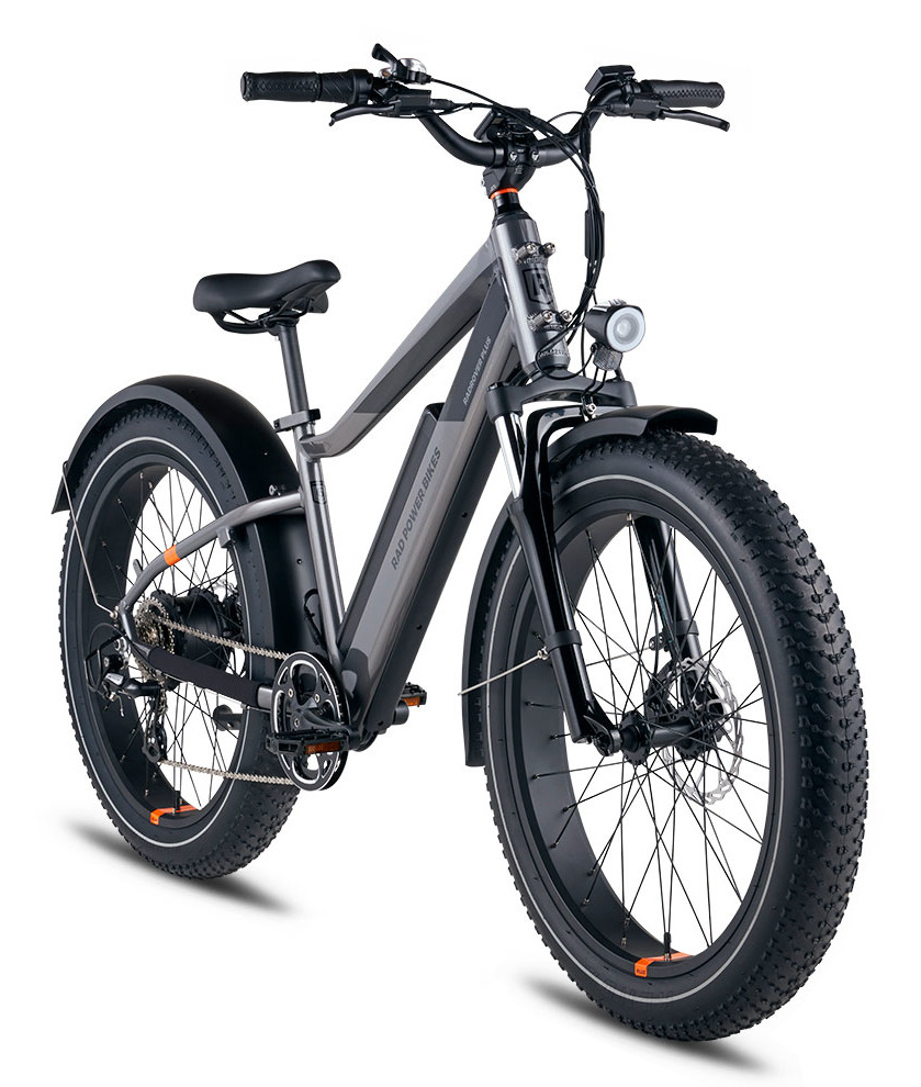 2024 Rad Power Bikes Rad Rover 6 Plus Silver, gray or bare metal and Black