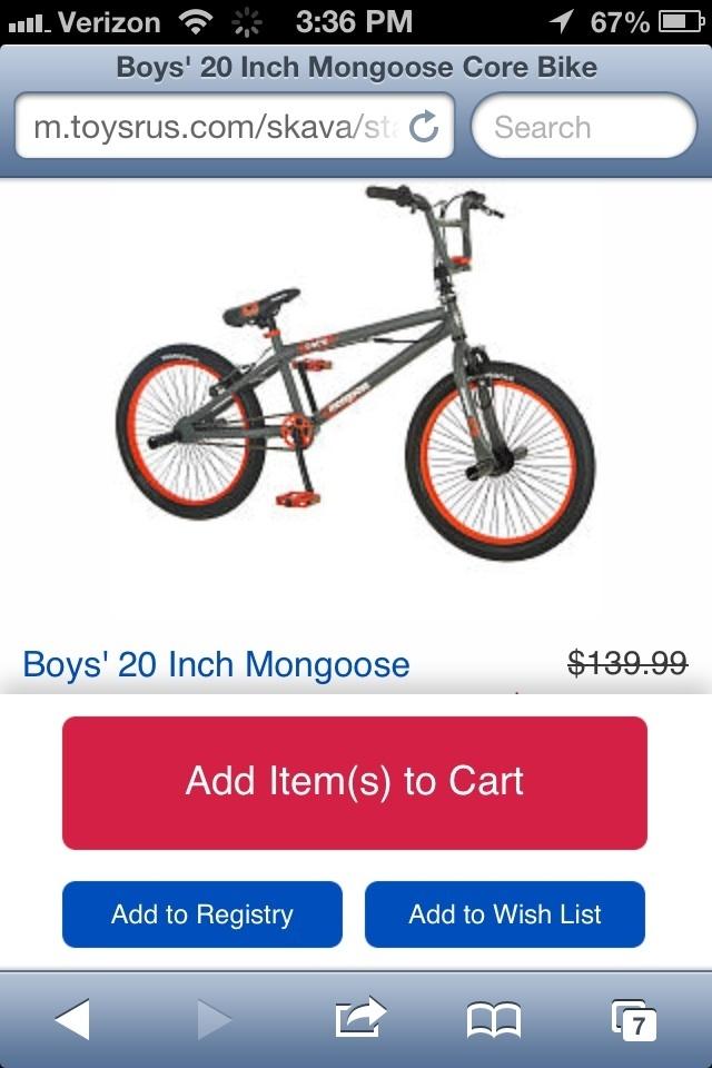 2014 Mongoose Core  Silver or Gray