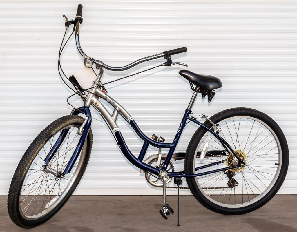 Schwinn Jaguar Blue and Silver, gray or bare metal
