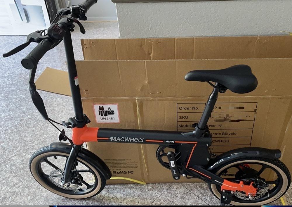 2021 Macwheel LNE-16 personal mobility device (electric unicycle, etc) Black and Orange