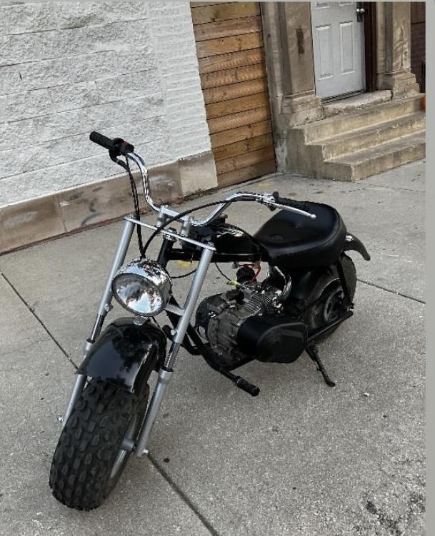 1999 Baja Warrior Chopper Black and Silver, gray or bare metal
