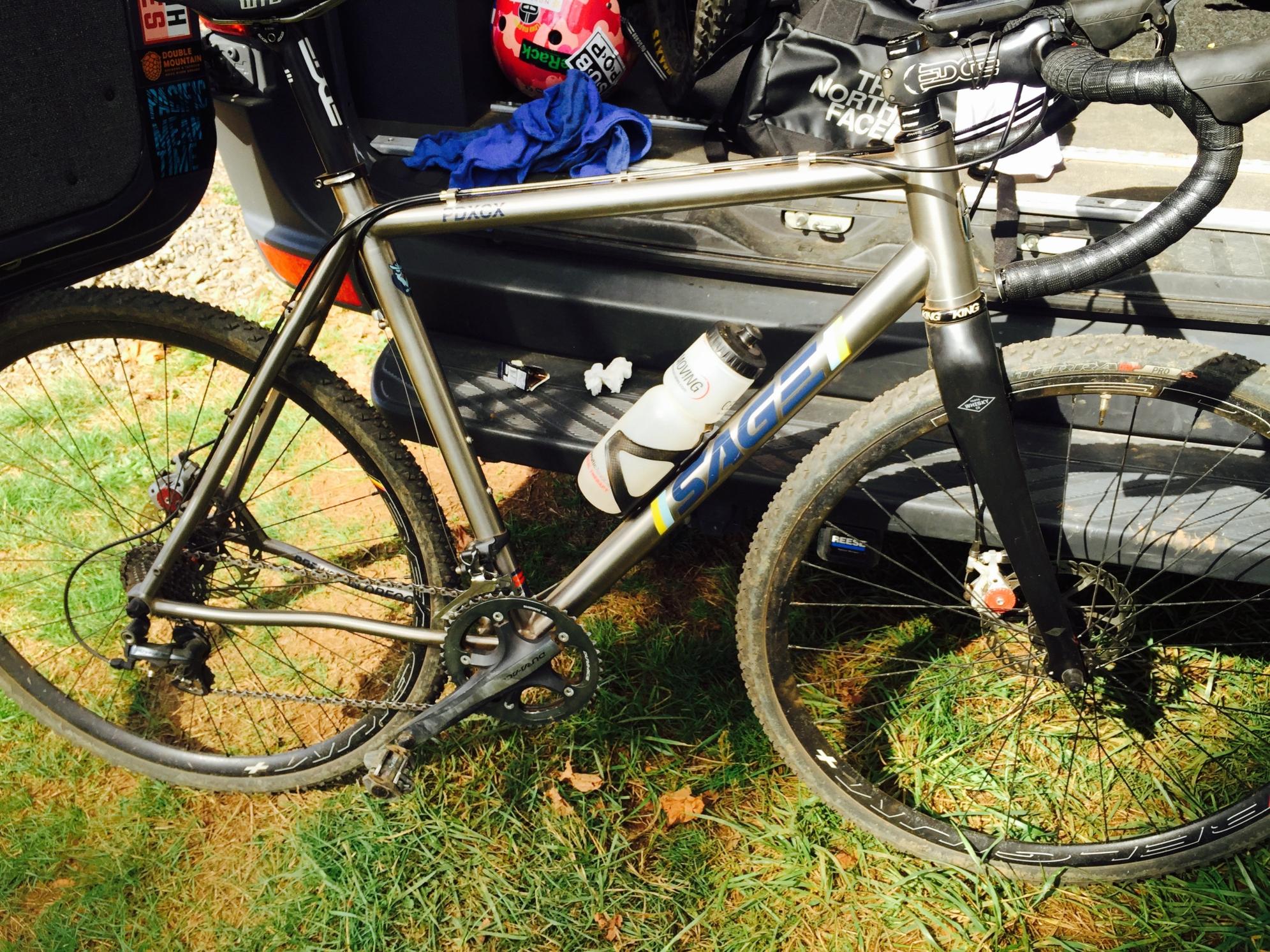 2014 Sage- Titanium with blue lettering PDXCX Silver or Gray