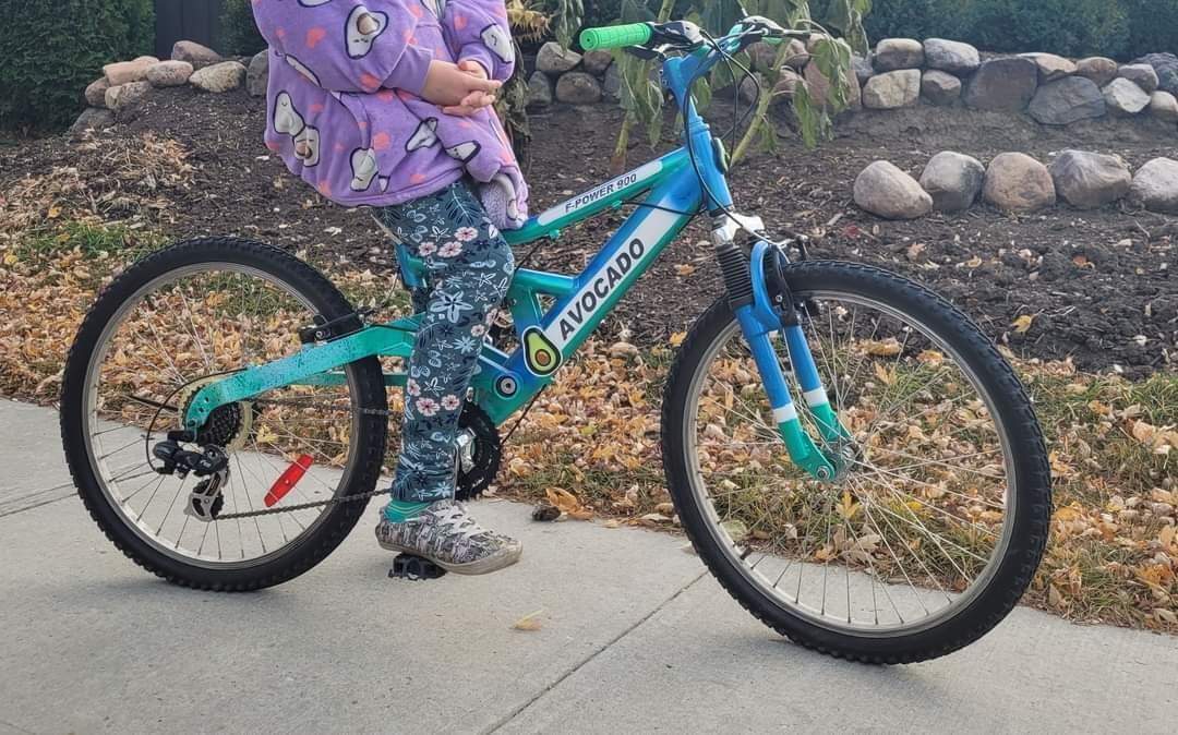 Custom painted with Avocado and decorated with Avocados Unknown Blue, Green, and White