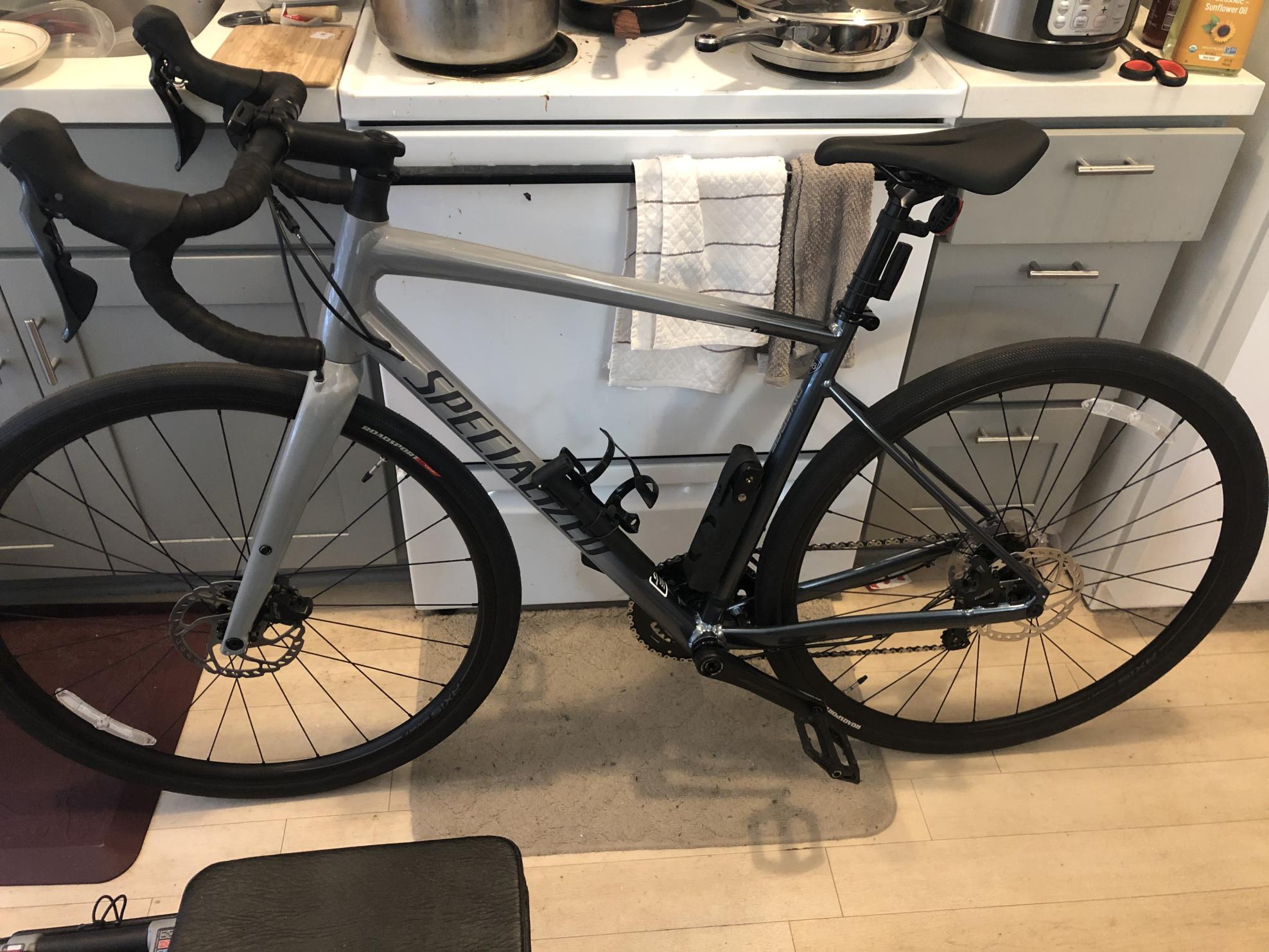 2020 Specialized Diverge E5 Elite Silver, gray or bare metal