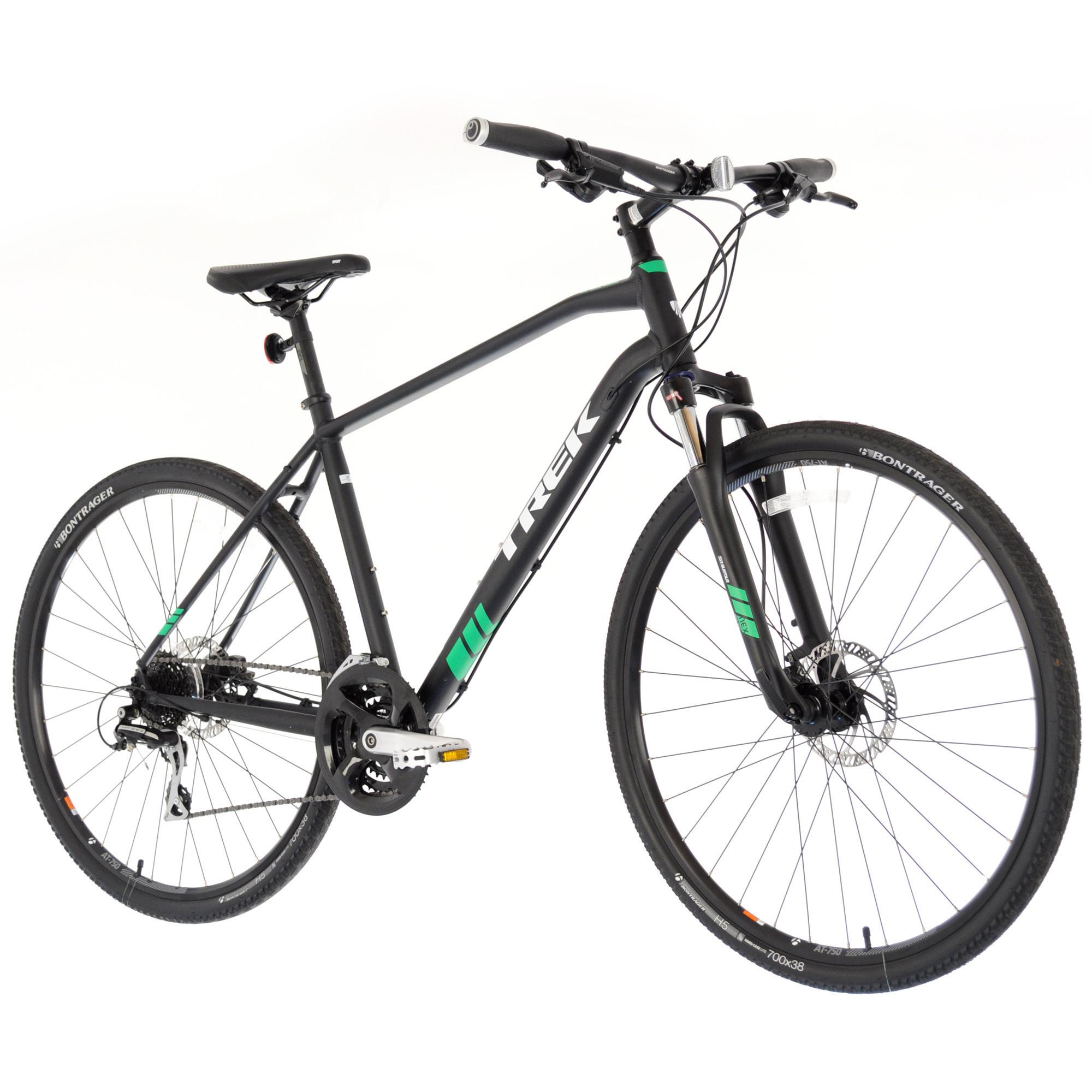 2017 Trek Dual Sport 2 Silver, gray or bare metal and Green