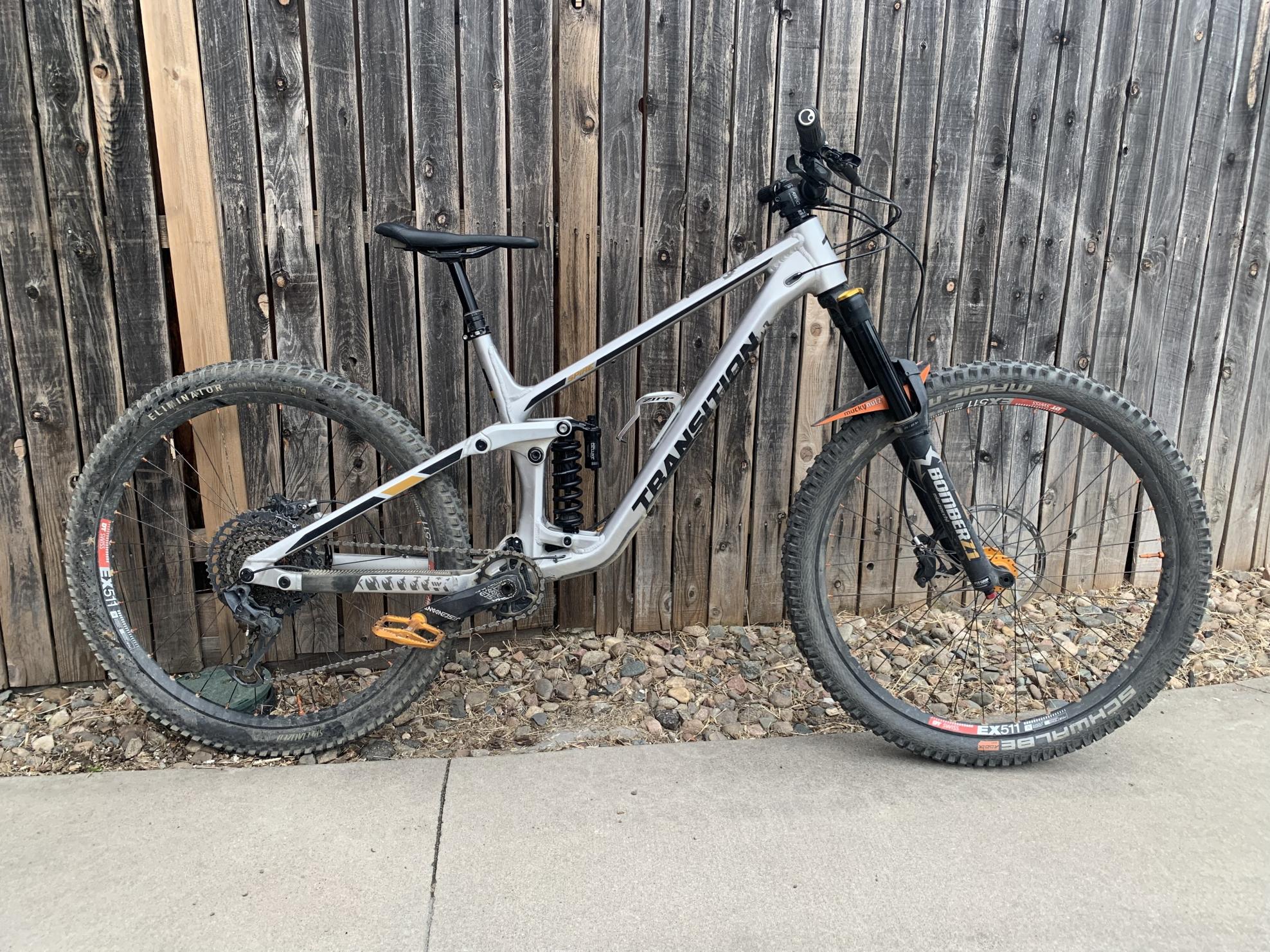 2022 Transition Bikes Spire Silver, gray or bare metal