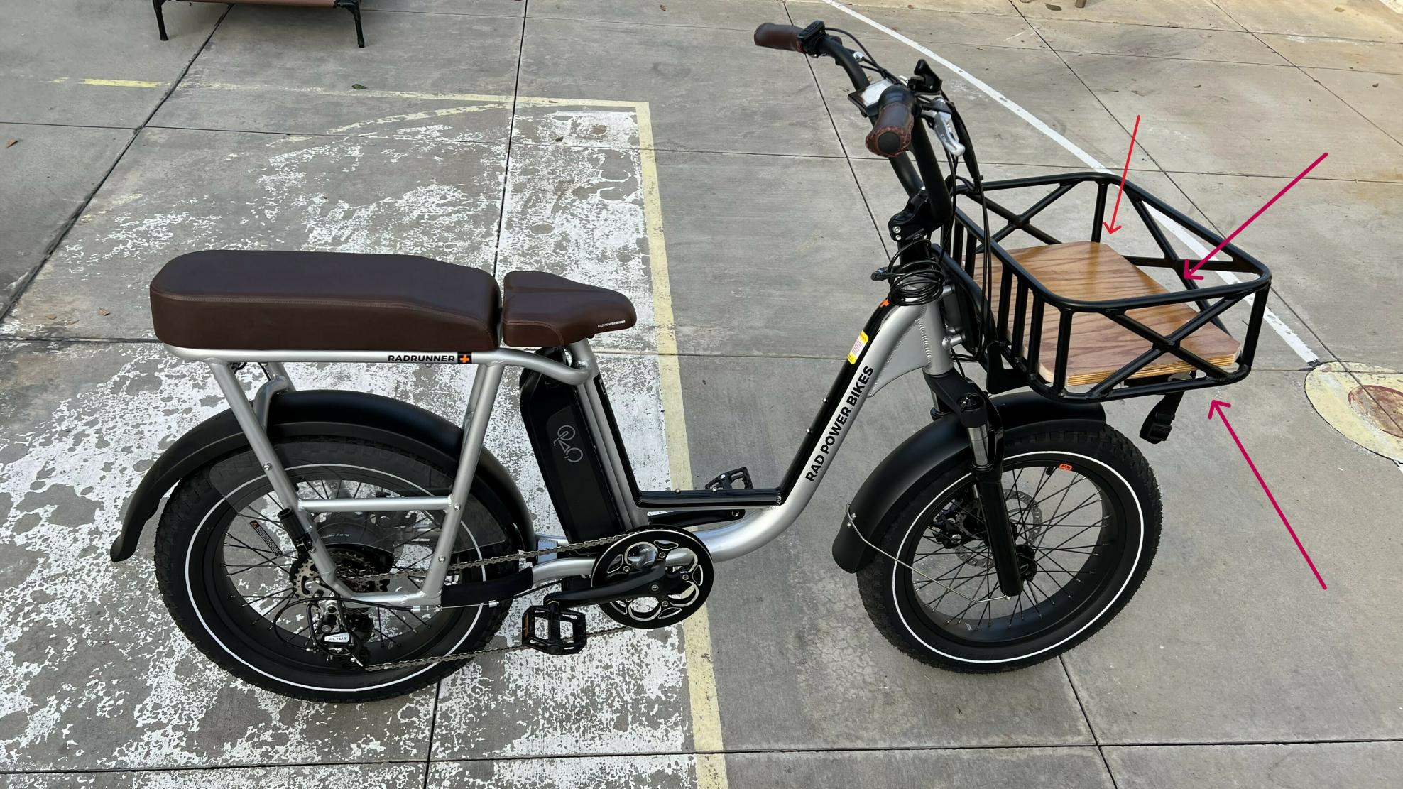 2021 Rad Power Bikes RAD RUNNER PLUS Silver, gray or bare metal and Black