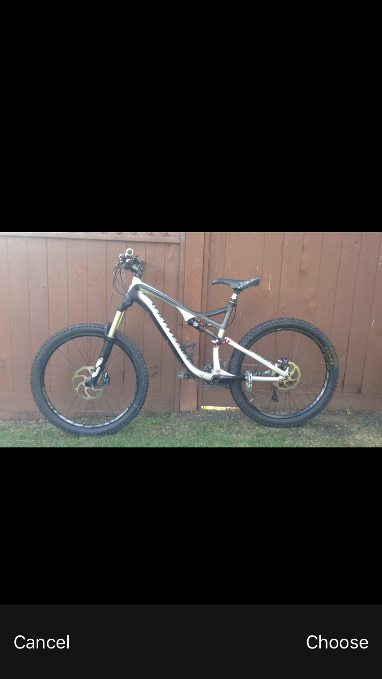 2012 Specialized Stumpjumper EVO 29 Silver or Gray and Black