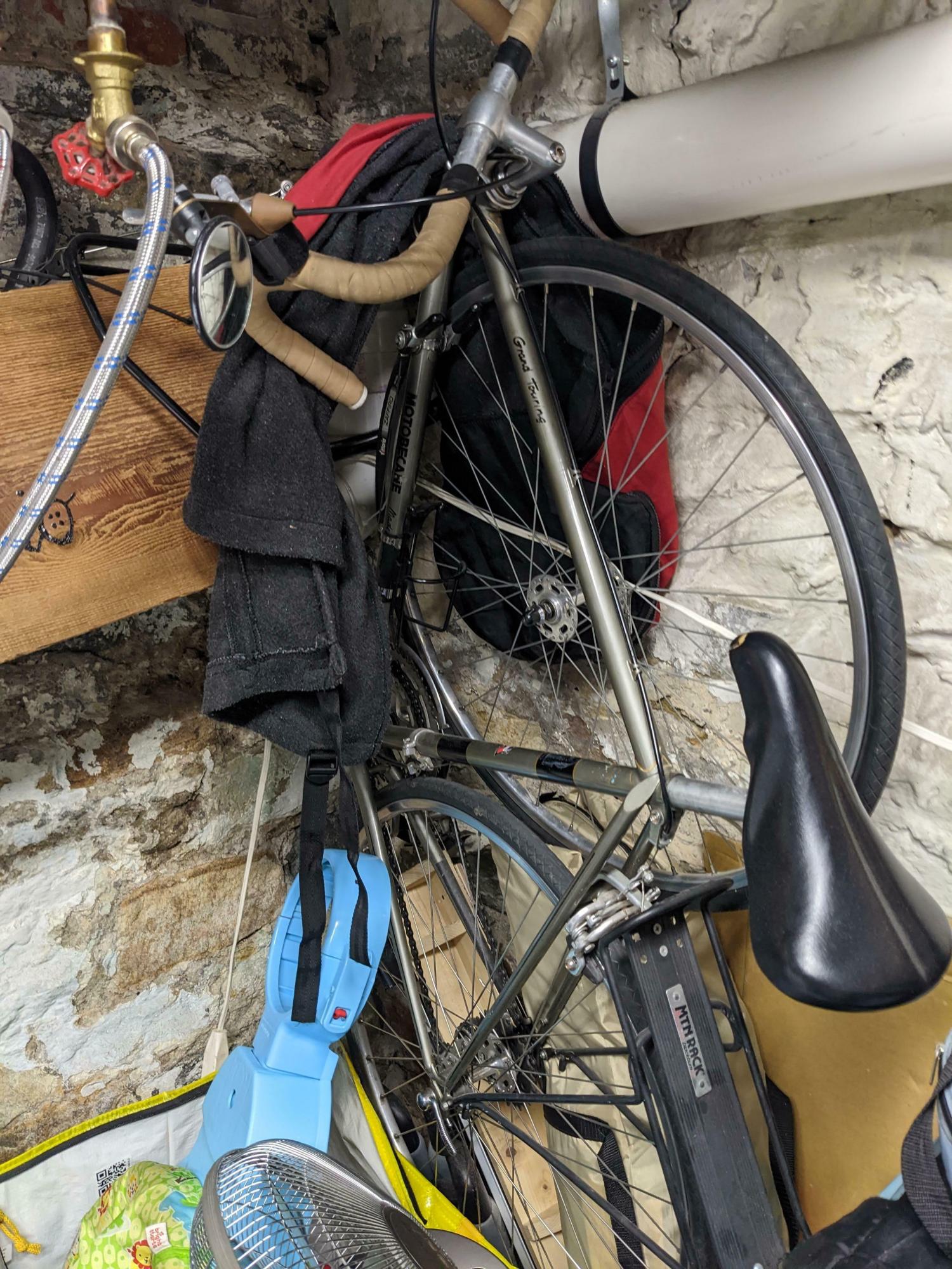 1979 Motobecane Grand Touring Silver, gray or bare metal