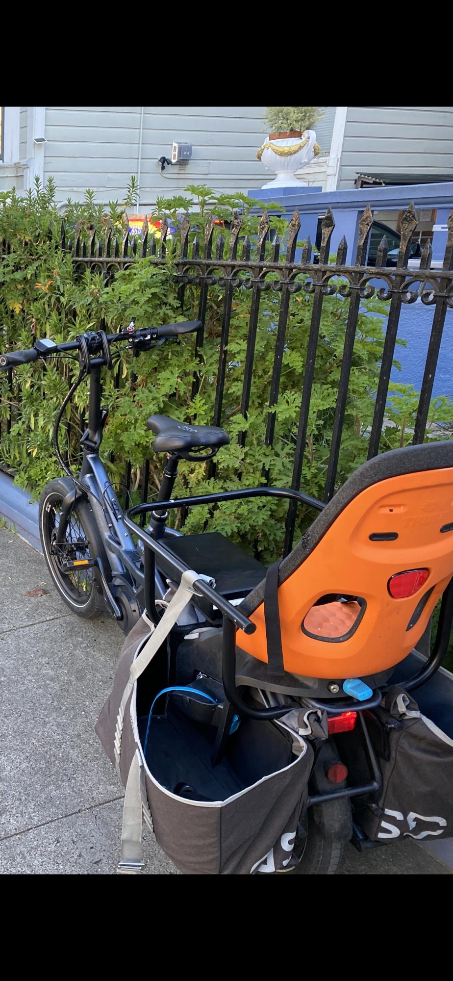 2018 Tern GSD cargo bike (rear storage) Silver, gray or bare metal