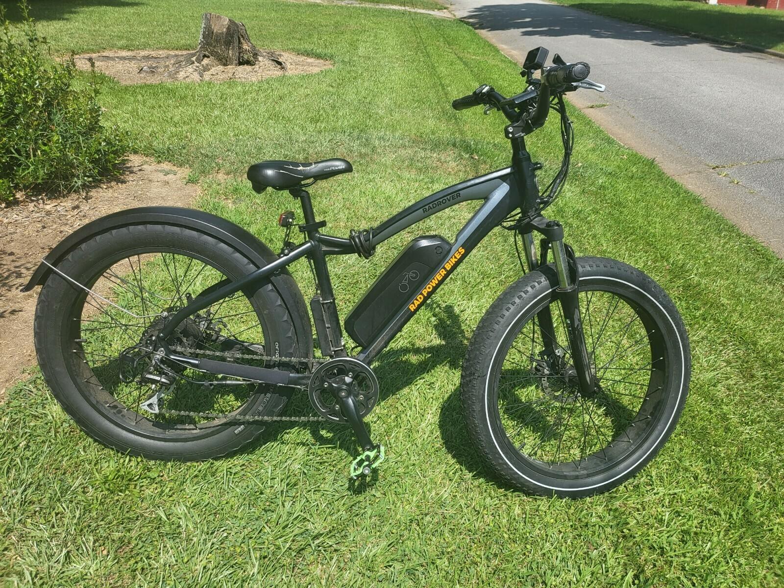 2020 Rad Power Bikes Radrover 5 Black and Silver, gray or bare metal