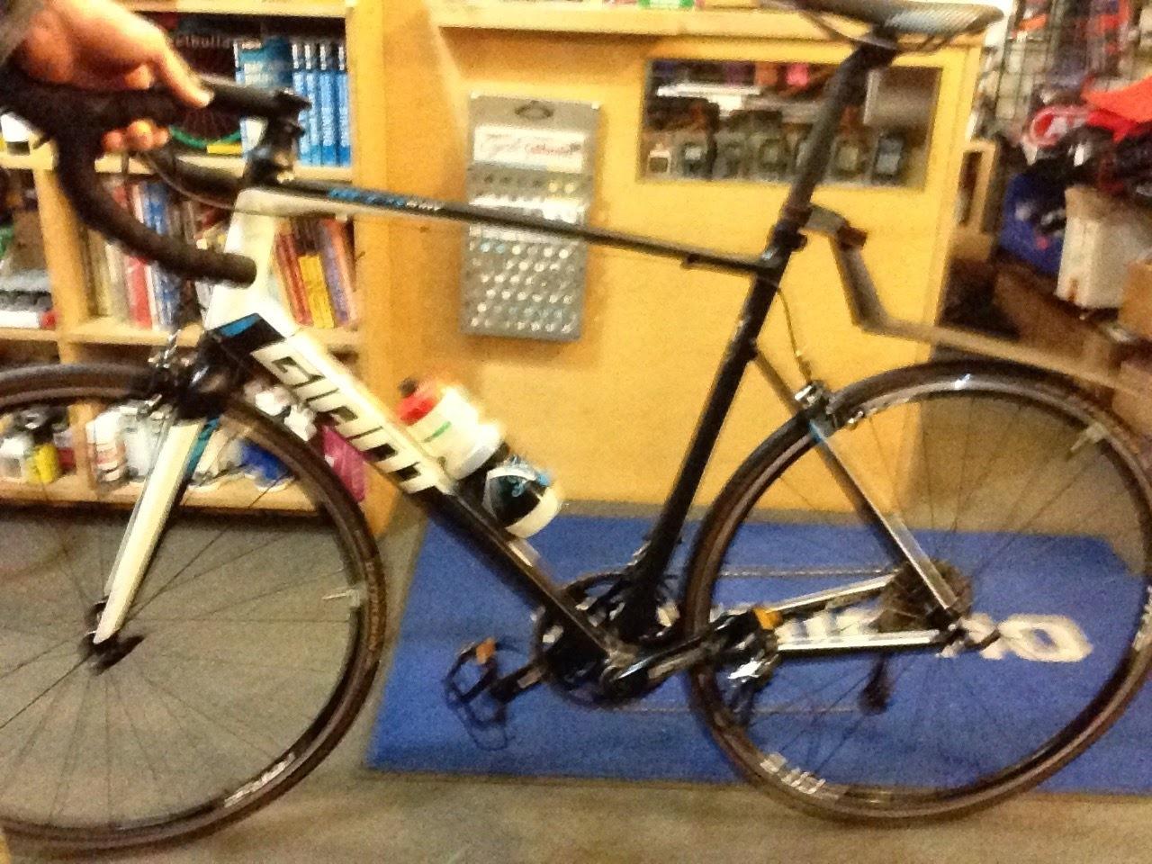 2015 Giant Defy 1 Black, White, and Blue