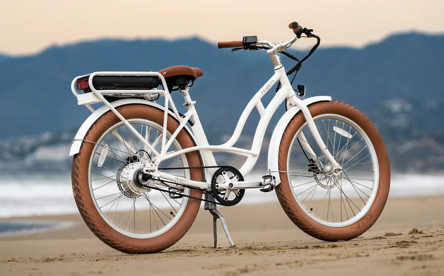 Priority Bicycles E-Coast Step Through White