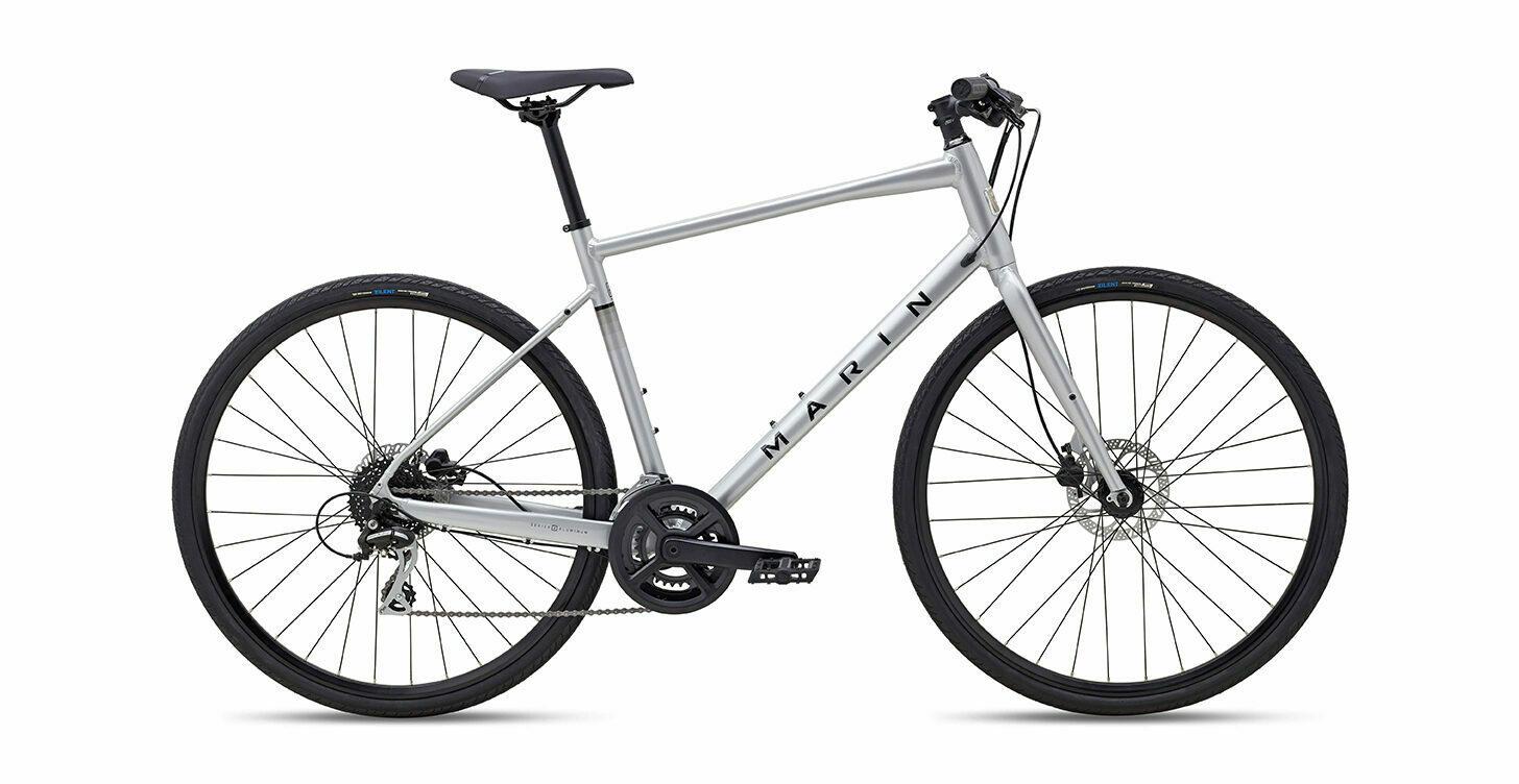 2024 Marin Bikes Fairfax 2 Silver, gray or bare metal