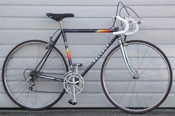1987 Peugeot 12 speed mens road bike Black