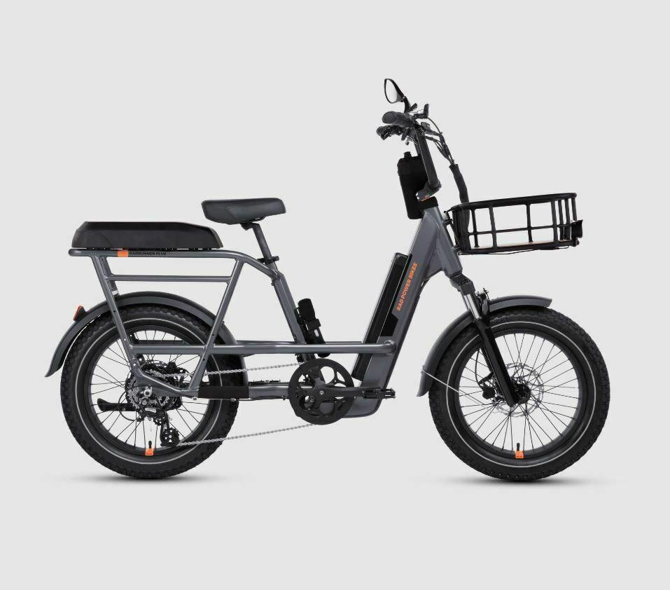 2024 Rad Power Bikes RadRunner 3 Plus Silver, gray or bare metal