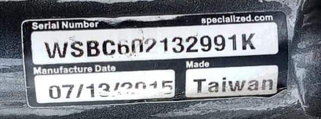 2015 Specialized Silver, gray or bare metal