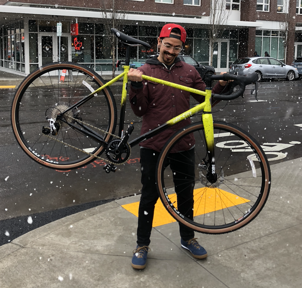 All City Macho King A.C.E. Yellow Fade Splatte... Black