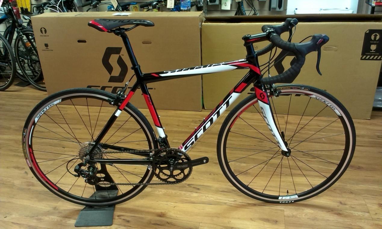 2015 SCOTT Speedster 60 Red, White, and Black