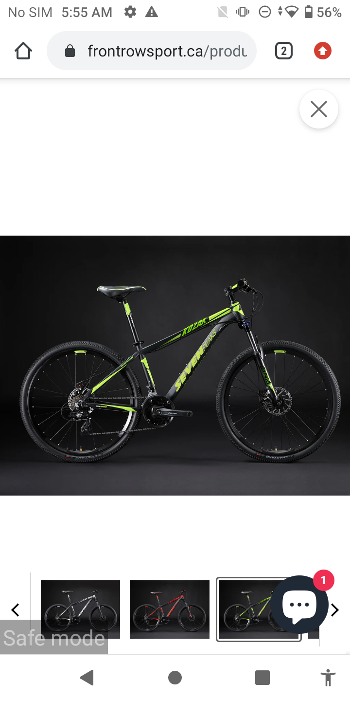 2024 Kona Seven Peaks Black and Green