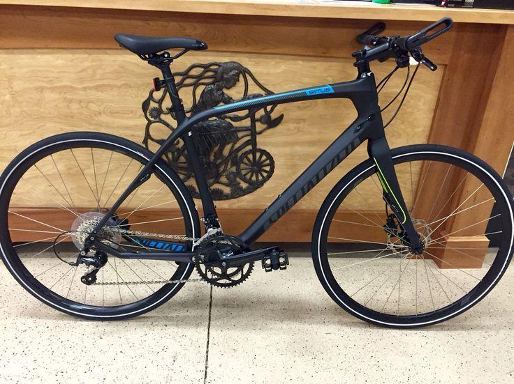 Specialized Black, Blue, and Green