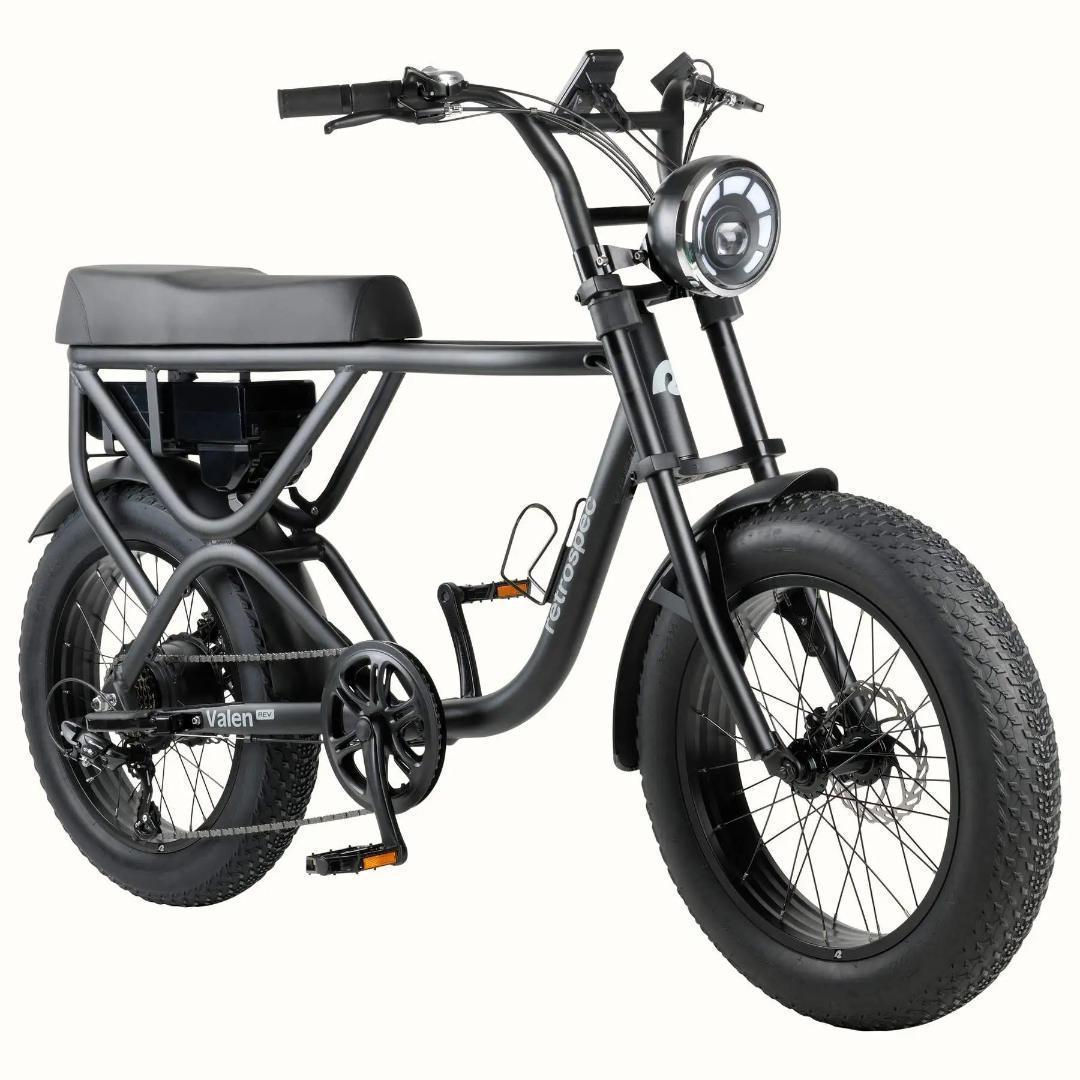 2022 Retrospec Valen Rev Electric Bike 750 Black