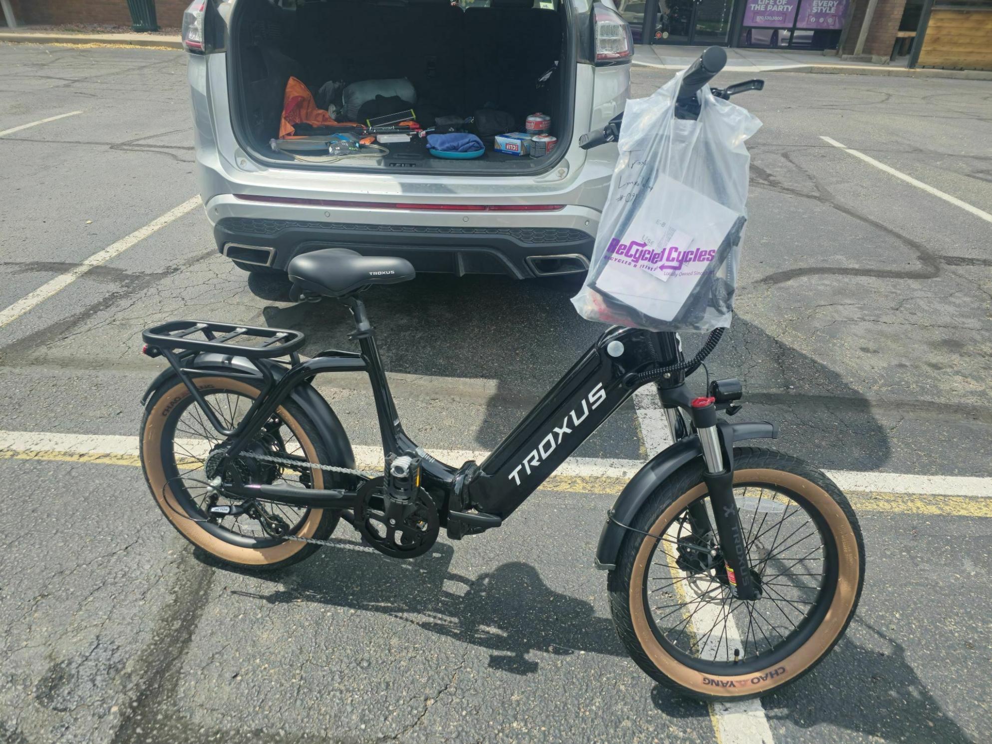 2023 Troxus Lynx Folding Bike Black
