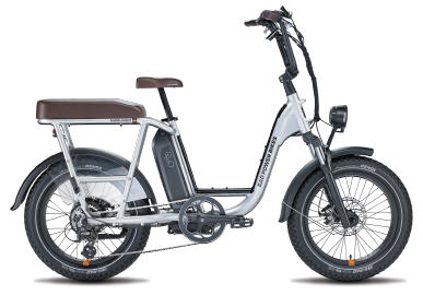 2023 Rad Power Bikes Rad Runner Plus Silver, gray or bare metal