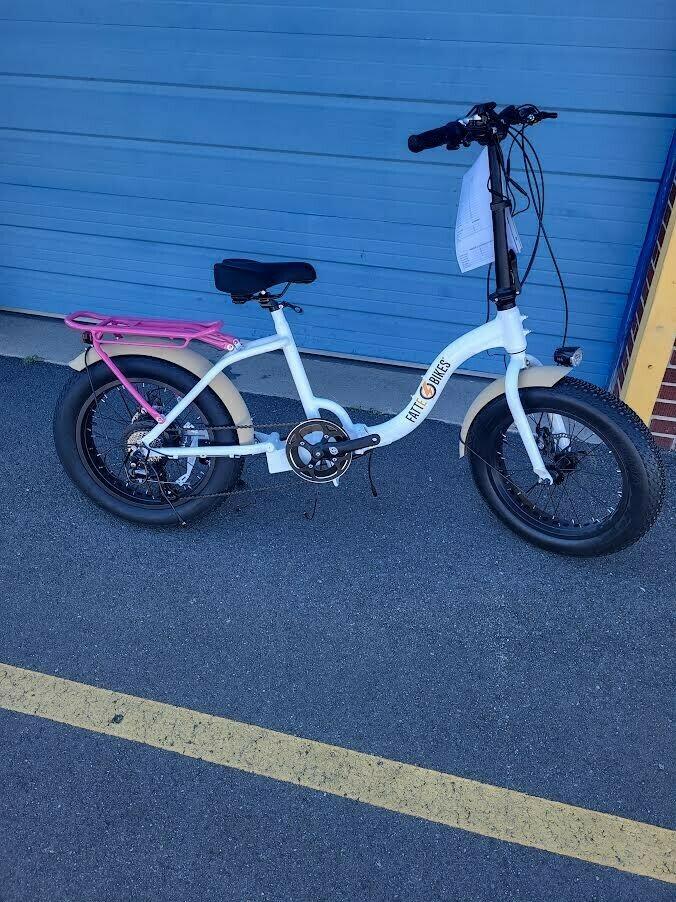 2022 FattE-Bikes Penalosa White, Blue, and Pink