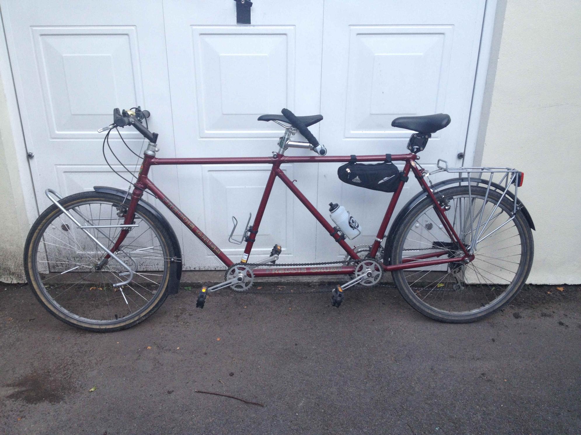 1940 Freddie Grubb Double gents Reynolds 531 tandem Red