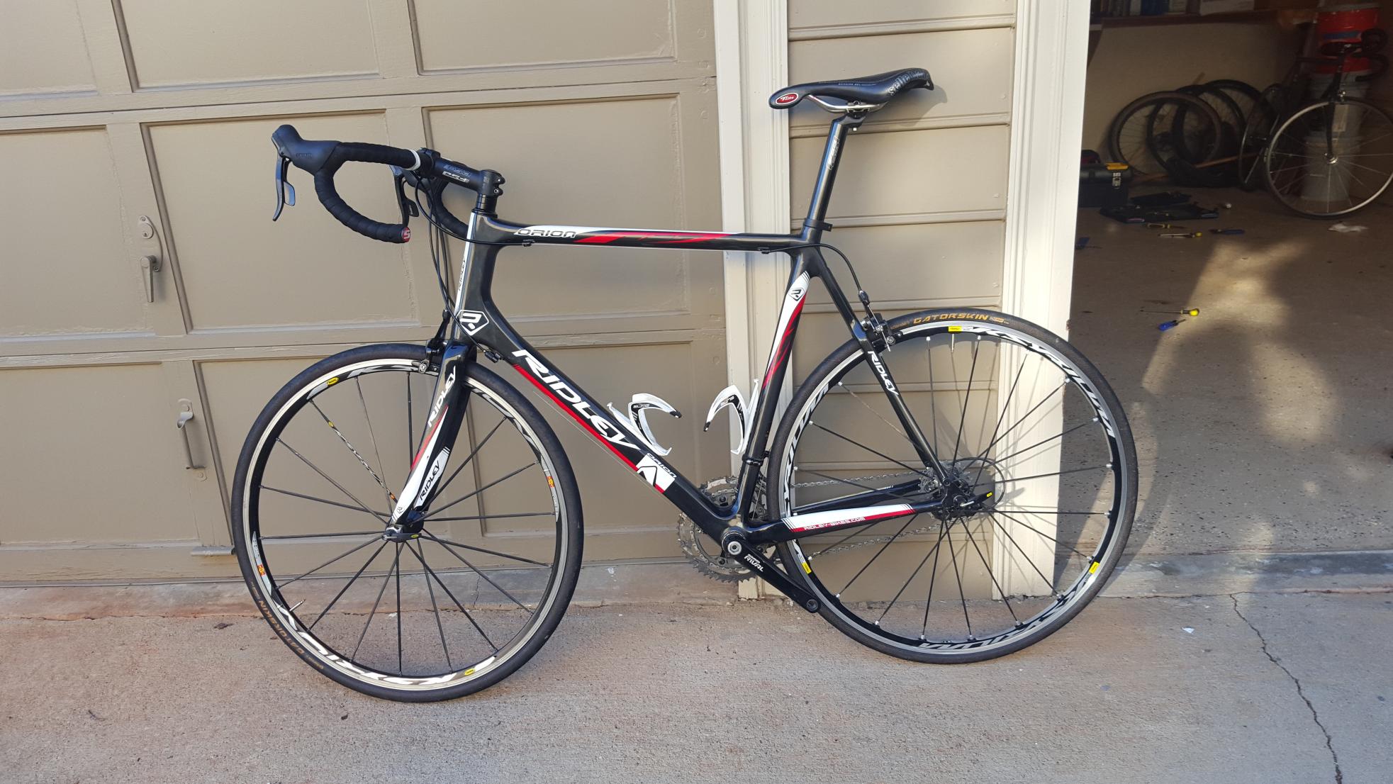 2014 Ridley Orion XL Road Bike Black and White