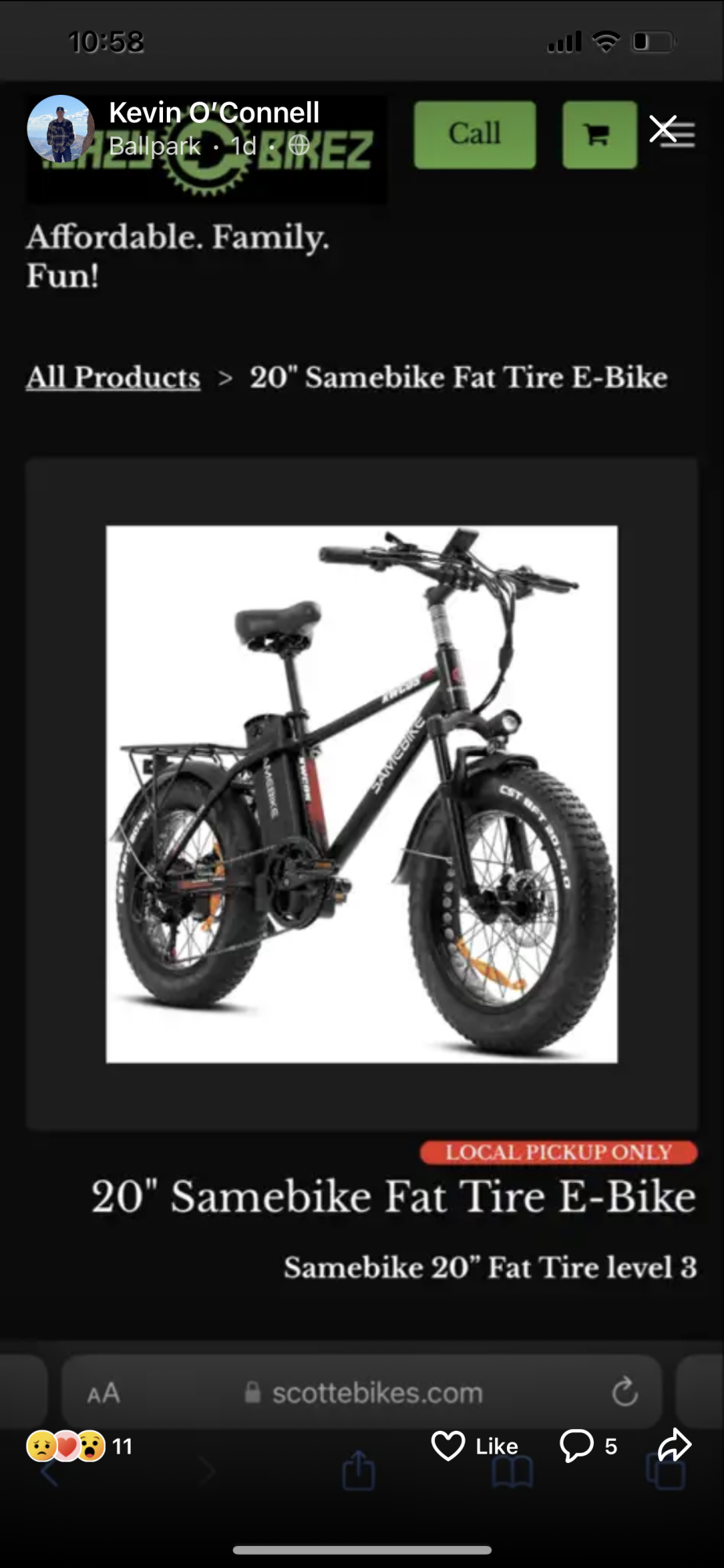 2022 samebike XWC05 Black and Red