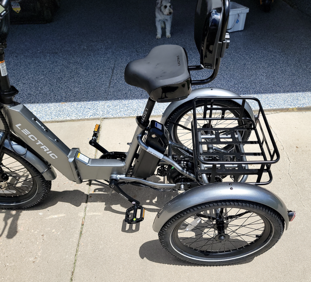 2023 Lectric eBikes tricycle Silver, gray or bare metal