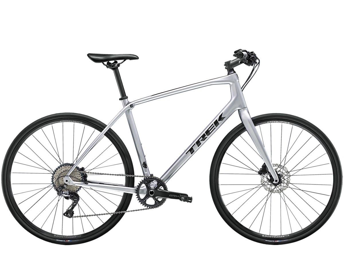 2021 Trek FX 4 Sport Carbon Silver, gray or bare metal